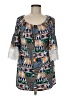 West Loop Teal 3/4 Sleeve Blouse Size M - photo 1
