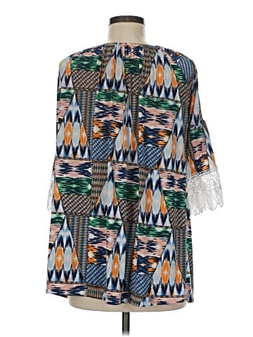 West Loop 3/4 Sleeve Blouse (view 2)