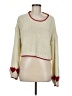 Flat White Hearts Ivory Pullover Sweater Size M - photo 1