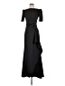 Xscape Solid Black Cocktail Dress Size 4 - photo 1