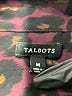 Talbots 100% Polyester Animal Print Burgundy Long Sleeve Blouse Size M - photo 7
