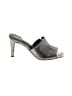 DKNY 100% Leather Solid Gray Heels Size 8 1/2 - photo 1