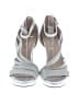 MANHATTAN COLLECTION Silver Sandals Size 6 1/2 - photo 2