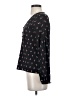Ann Taylor 100% Polyester Black Long Sleeve Blouse Size XXS - photo 5