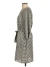 H&M 100% Polyester Houndstooth Gray Casual Dress Size 12 - photo 5