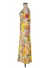 Le Superbe 100% Polyester Tropical Yellow Cocktail Dress Size 6 - photo 5