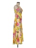 Le Superbe 100% Polyester Tropical Yellow Cocktail Dress Size 6 - photo 4