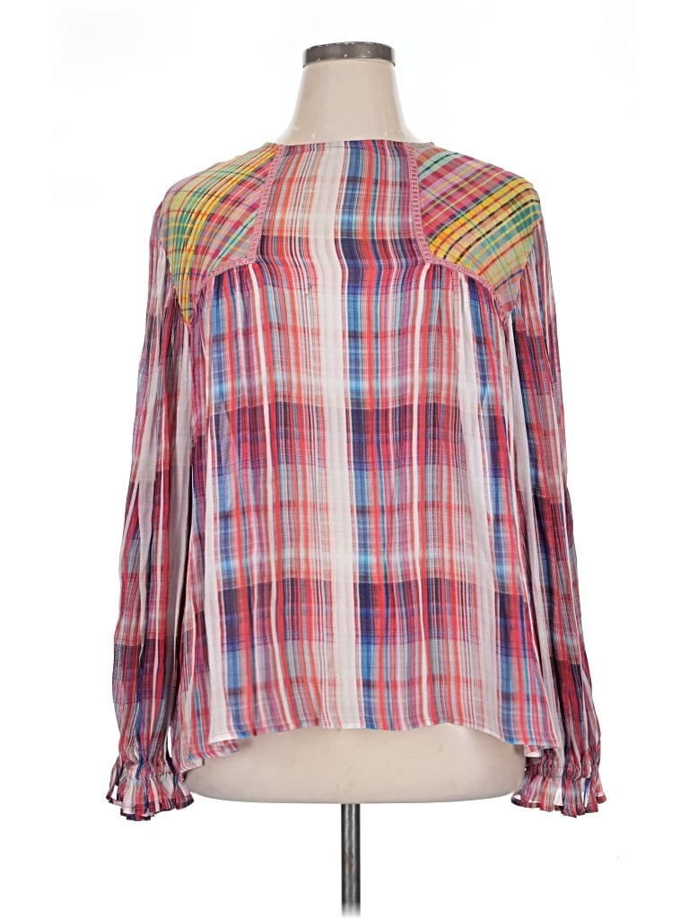 Pre-owned Blank London Long Sleeve Blouse In Pink