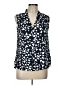 Anne Klein 100% Polyester Blue Sleeveless Blouse Size L (estimated) - photo 1