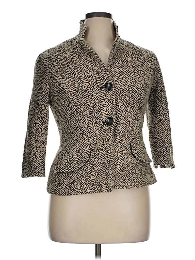 Pre-owned Coldwater Creek Blazer Jacket In Gold