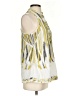 BCBGMAXAZRIA Yellow Sleeveless Blouse Size S - photo 4