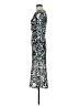 Topshop 100% Polyester Print Blue Cocktail Dress Size 6 - photo 5
