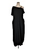 Unbranded Solid Black Casual Dress Size 1X - photo 1