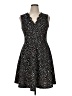 Wisp Polka Dots Black Cocktail Dress Size 14 - photo 1