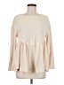 Pink Lily Ivory Long Sleeve Blouse Size M - photo 1