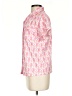 Unbranded Hearts Pink Short Sleeve Blouse Size S - photo 5