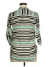 Hippie Rose 100% Polyester Stripes Green 3/4 Sleeve Blouse Size XL - photo 2