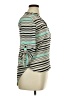 Hippie Rose 100% Polyester Stripes Green 3/4 Sleeve Blouse Size XL - photo 4