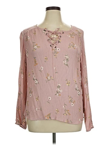 Pink Republic Long Sleeve Blouse (view 1)