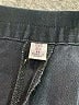 Unbranded 100% Silk Solid Black Blue Silk Pants Size 14 - photo 7