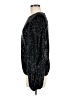 Flat White 100% Polyester Black Long Sleeve Blouse Size L - photo 5