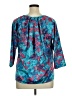 Willi Smith 100% Polyester Teal 3/4 Sleeve Blouse Size XL - photo 2