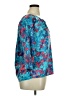 Willi Smith 100% Polyester Teal 3/4 Sleeve Blouse Size XL - photo 4