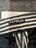 Express 100% Polyester Stripes Silver Shorts Size 4 - photo 3