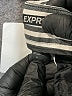 Express 100% Polyester Stripes Silver Shorts Size 4 - photo 4