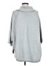 Ann Taylor LOFT Outlet Silver Gray Poncho Size Med - Lg - photo 2