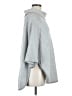 Ann Taylor LOFT Outlet Silver Gray Poncho Size Med - Lg - photo 4
