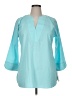 Foxcroft Solid Teal 3/4 Sleeve Blouse Size 14 - photo 1