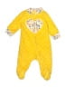 Carter's 100% Polyester Hearts Yellow Long Sleeve Onesie 0-3 MO / 3 MO - photo 1