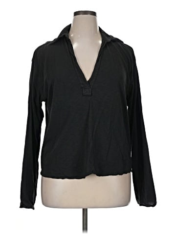 Evereve Long Sleeve Polo (view 1)