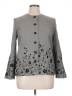 Alfred Dunner Floral Gray Jacket Size 14 Petite - photo 1