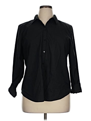 Worthington 3/4 Sleeve Button-Down Shirt (view 1)