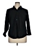 Worthington Black 3/4 Sleeve Button-Down Shirt Size XL - photo 1