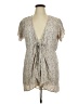 Assorted Brands 100% Viscose Gray Tan Casual Dress Size XL (estimated) - photo 1