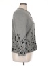 Alfred Dunner Floral Gray Jacket Size 14 Petite - photo 4