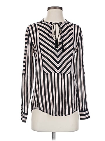 Rachel Zoe Long Sleeve Silk Top (view 1)