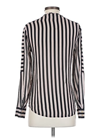 Rachel Zoe Long Sleeve Silk Top (view 2)
