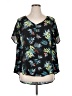 Torrid Black Short Sleeve Blouse Size 1X Plus (1) - photo 1