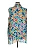 Spense 100% Polyester Floral Blue Sleeveless Blouse Size 1X - photo 2
