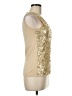 Verve Ami 100% Polyester Gold Sleeveless Top Size M - photo 4