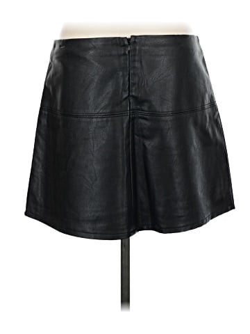 Jolt Faux Leather Skirt (view 2)