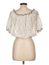 Fresh Brewed 100% Polyester Ivory Short Sleeve Blouse Size L - photo 2