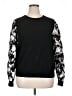 Porridge Floral Black Pullover Sweater Size XL (4) - photo 1