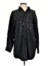 Mother 100% Cotton Stars Black Long Sleeve Button-Down Shirt Size S - photo 1