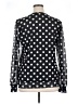 Timeson 100% Polyester Polka Dots Black Long Sleeve Blouse Size XXL - photo 2