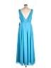 JJ's House 100% Polyester Blue Cocktail Dress Size 16 - photo 2